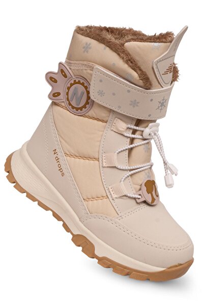 KAPTAN JUNIOR Girls' Fur-Lined Snow Boots with Rubber Soles Pndrk 650