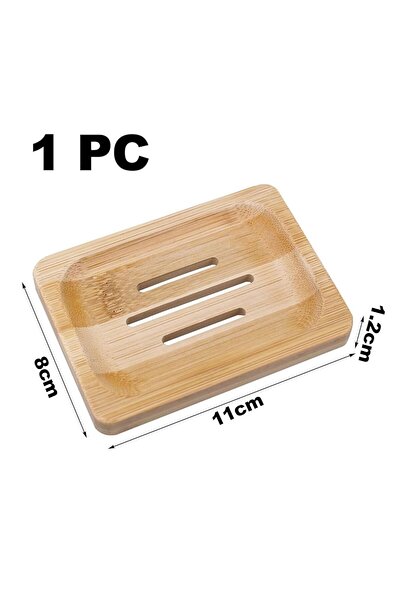YAZICI Rectangular Bamboo Solid Soap Dish