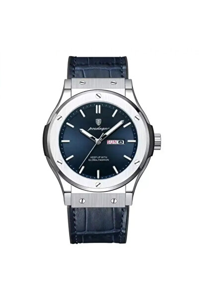 POEDAGAR Ceas de mână bărbătesc, casual, la modă, analogic, cuarț, albastru