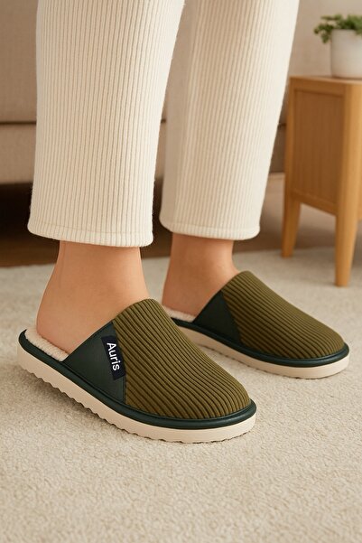 Wordex Ar-060 Unisex Velvet Fabric Winter House Slippers with Fur Inside