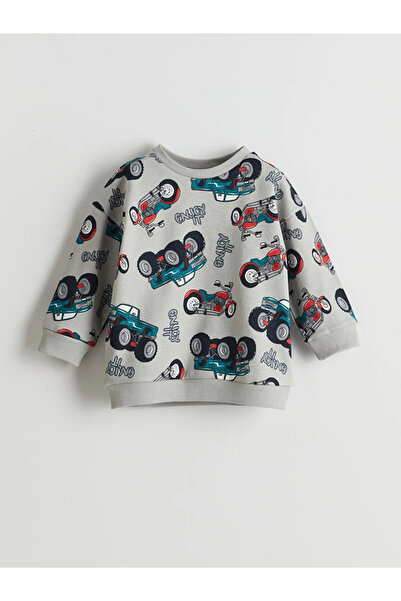 LC Waikiki Lcw Kids Gray Crew Neck Boys' Sweatshirt and Sweatpants Set of 2