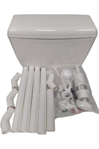 Generic Arabic Siphon / Bathroom Vessel - White Porcelain Floor-Mounted (Saudi-made, 5.88 L)