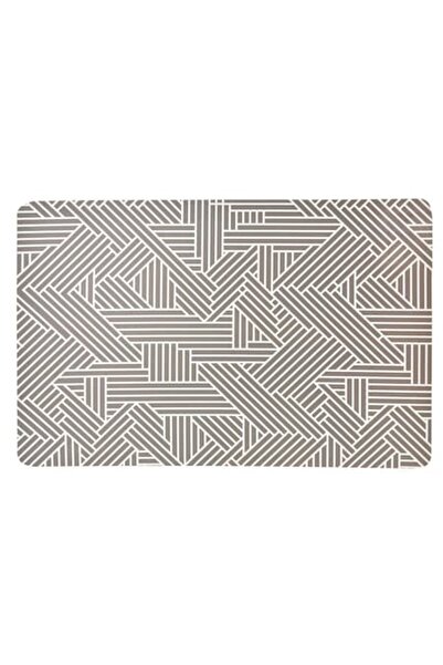 MYONNA IT & E- COMMERCE Covoraș pentru farfurii, design cu dungi, plastic PP,...