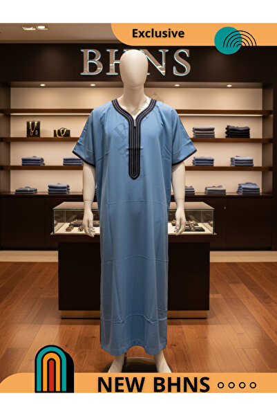 ALFASSIYAH Men's Shirt, Nightgown, Moroccan Thobe, Comfort Luxury Men's Gifts House Dress Comfort Moroccan Shirt, Men's Thobe Seven