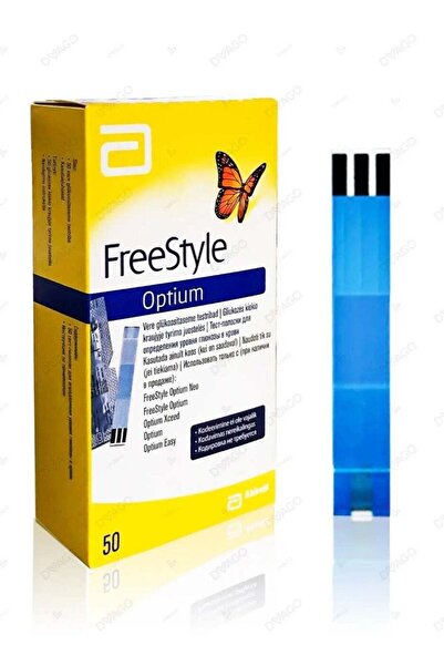 Freestyle Optium Blood Glucose Test Strips (50 count)