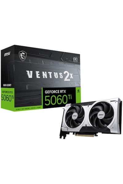 MSI GeForce RTX 5060 Ti 8G VENTUS 2X OC PLUS, 8GB GDDR7, 128-bit