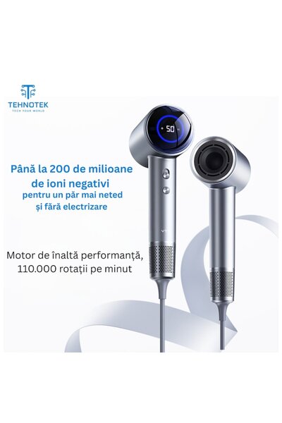 TehnoTek Professional Ionic Hair Dryer, 1600W