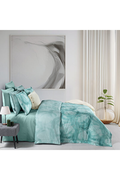 Sarev Double Debri̇na Mi̇nt 300 Tc Cotton Satin Bedding Set