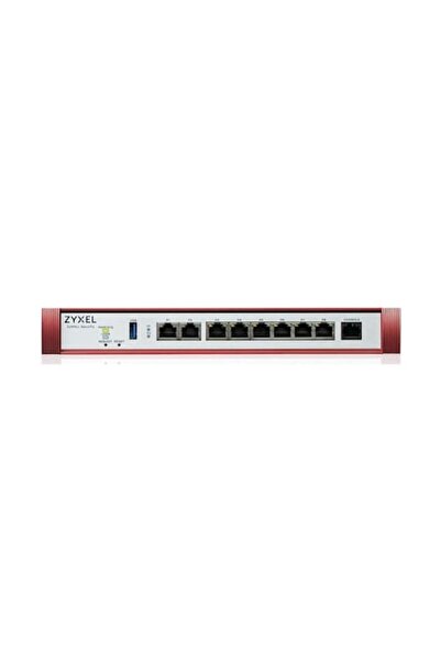 ZyXEL Hub USG FLEX 200HP, 5Gbps, RJ45, 62W, Argintiu/Roșu