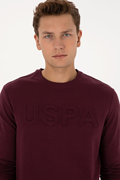 U.S. Polo Assn. Men's Burgundy Basic Sweatshirt 50307793-Vr177