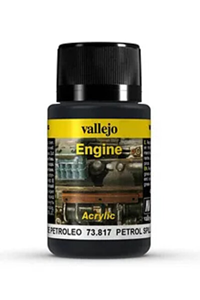 Vallejo 73.817 Engine Petrol Spills Weathering Effects Acrylic Paint for Vehicles and Armour Model K