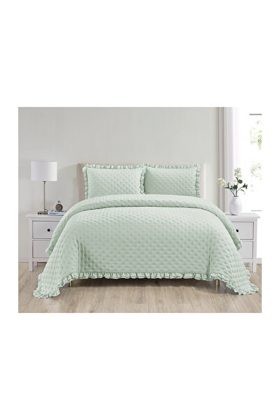 Kunzita Home Suha bedspread - double - light olive