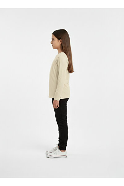 Shifre Μπλουζάκι με μακρύ μανίκι για κορίτσια και αγόρια Unisex Badi Crew Neck