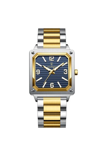 POEDAGAR Modă casuală Indici luminosi Oțel Argintiu Albastru