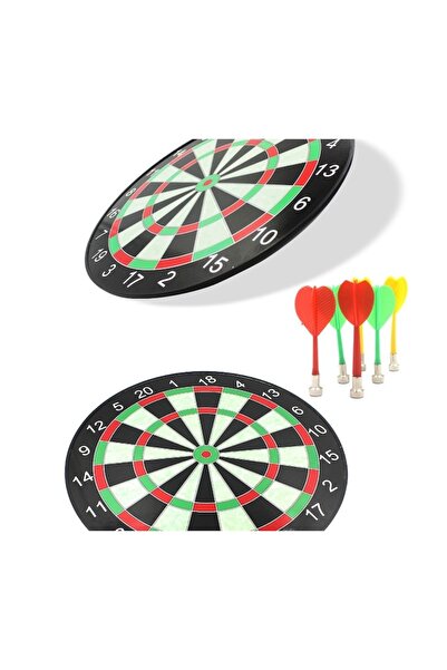 GOLD MARKET Darts Game Set, Magnetic, 4 Darts Included, 29 cm x 29 cm, Classic Design, Multicolor