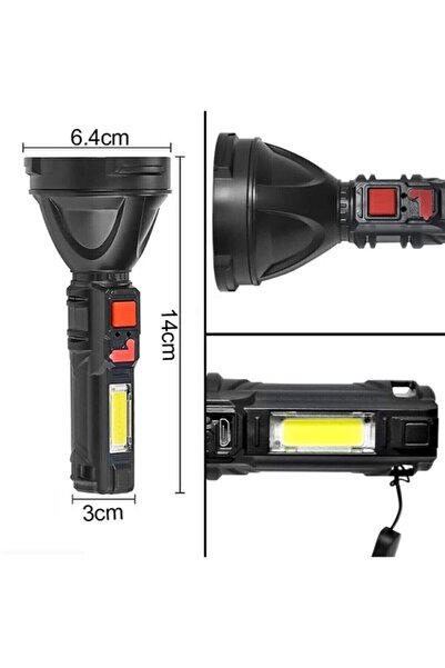 REVOPRO El Feneri Kaliteli fener GS-830 Şarjlı El Feneri