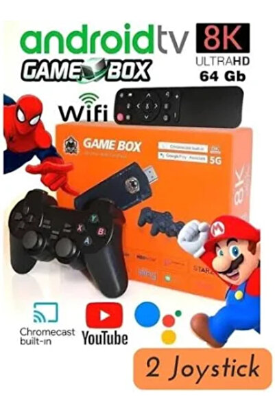 CONSOLEX GAME BOX SX-10 Retro Gamepad Oyun Konsolu – 10.000+ Klasik Oyun – HDMI Bağlantı – Çift Kablosuz Kol