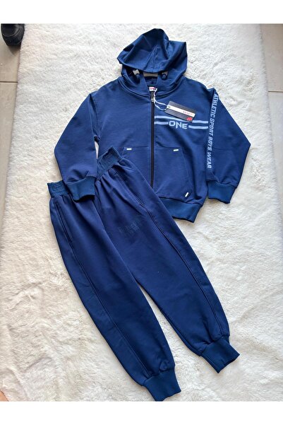 Beneti One Zippered Double Tracksuit Set