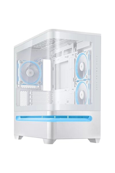 ASUS Компютърна кутия Prime AP202 ARGB, бяла, мини-кула