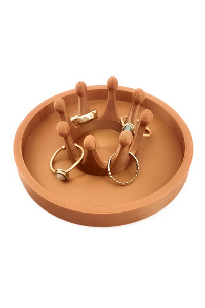FrostBlack3d Decorative Crown Design Jewelry Stand, Organizer, Ring/Earring/N...