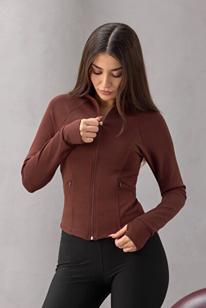 Butik Beyza Суитшърт с отвори за палците