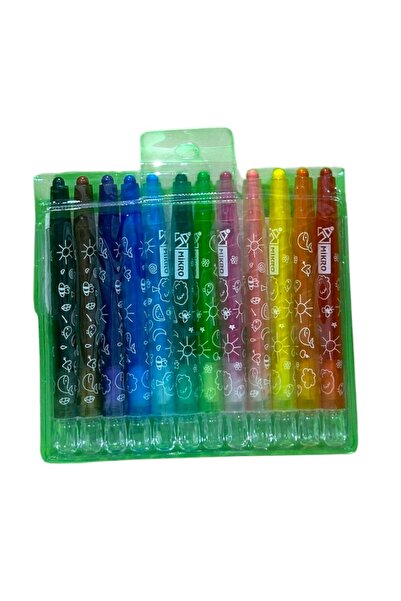 Mikro 12 Renk Çevirmeli Mum Boya