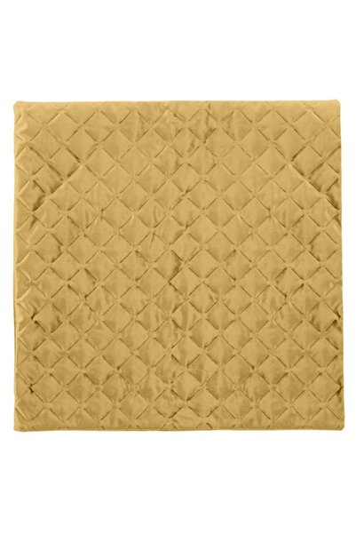 SHOPIENS Decorative Pillow Cover, Diamond Pattern, Mustard Yellow, 45x45 cm, MYONNA