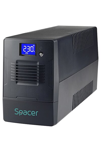Spacer UPS Line-Interactive cu Management SPUP-1500D-LIT01, 1500VA/900W, AVR, LCD, 4 prize Schuko