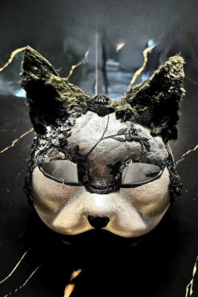 Quincey THERİAN KEDİ MASKESİ HALLOWEEN FANTAZİ PARTİ