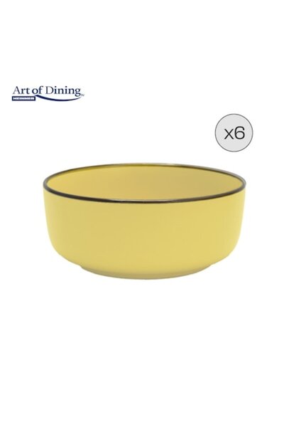 Art of Dining by Heinner Set of 6 cereal bowls Medeea, ceramic, 16 cm