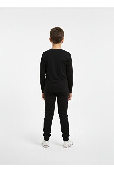 Shifre Unisex Kız Ve Erkek Çocuk Badi Bisiklet Yaka Uzun Kol Tişört