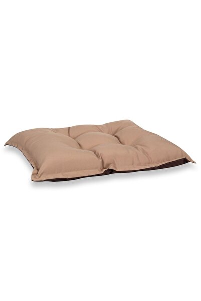MYONNA IT & E- COMMERCE Floor Cushion, Water-Resistant, 60x50 cm, Beige and Brown, MYONNA