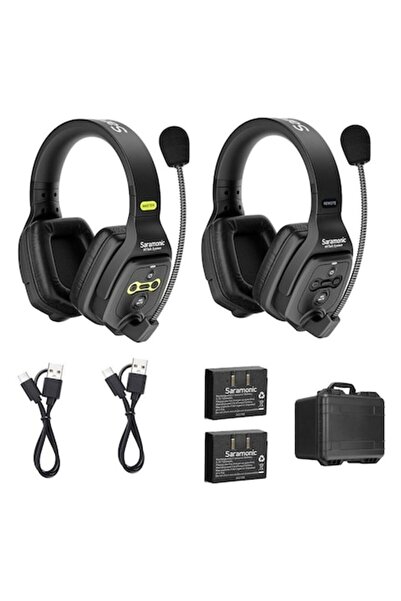 Saramonic Căști cu două urechi WiTalk WT2D Full-Duplex 1.9GHz, negre