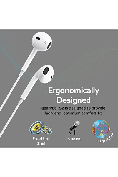 Promate GearPod-IS2 In-Ear Earbuds with Microphone & Volume Control