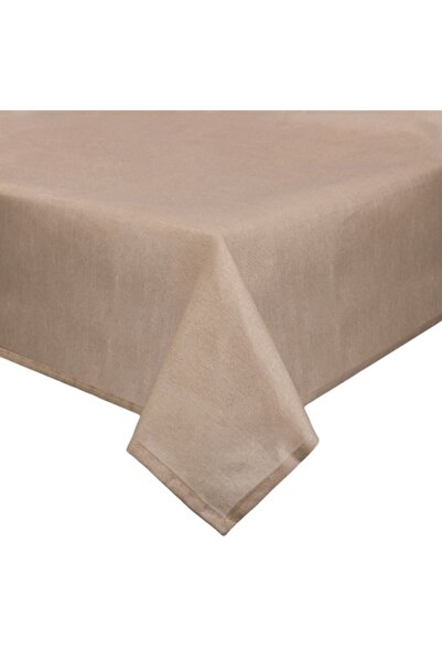 SHOPIENS Textile tablecloth, solid color, brown, 140x180 cm