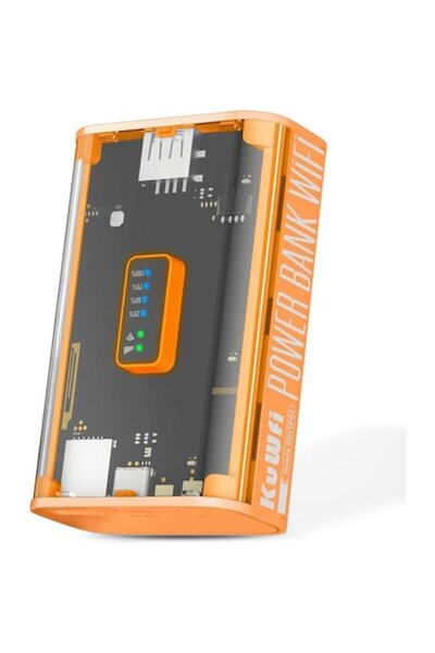 GizMondo Portable 4G LTE Router with 5200mAh Power Bank & SIM Slot – 150Mbps Mobile WiFi (Up to 10