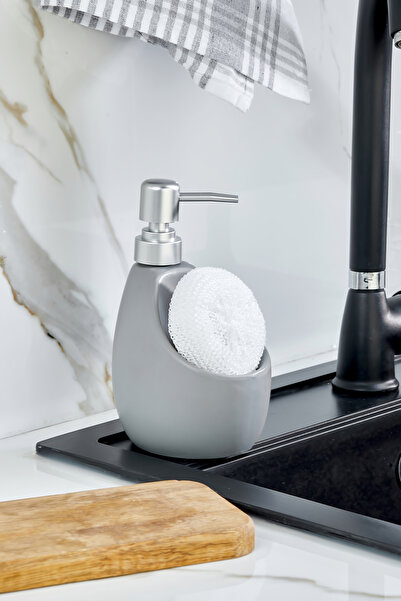 sonnenflügel Porselen Sıvı Sabunluk Bulaşık Teli Hazneli Luxury