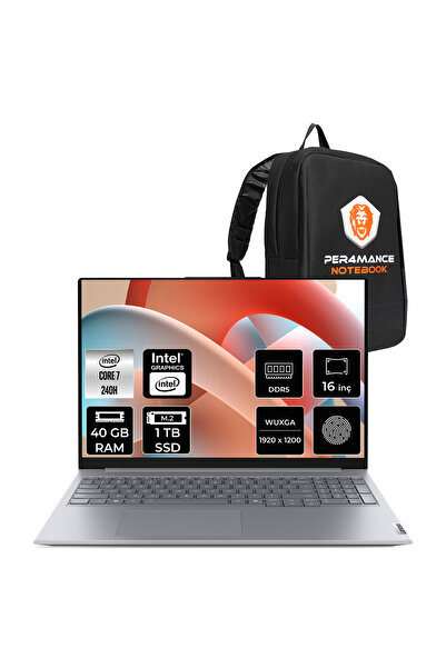 LENOVO ThinkBook 16 G8 Core 7 240H 40GB 1TB SSD 16" FHD+ FDOS Taşınabilir Bil...