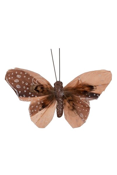 SHOPIENS Butterfly Curtain Decor, Unique Model, Color Mocha and Brown, Size 10x7cm