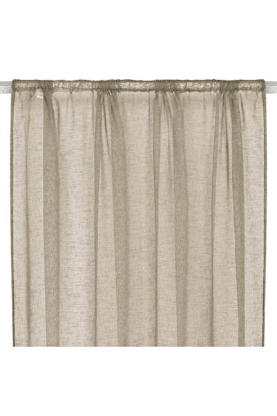 SHOPIENS Decorative Curtain, Chiffon, Polyester, Beige, 140x260 cm