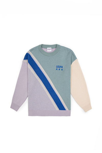 U.S. Polo Assn. Pulover Mint guler rotund pentru băieți 50315608-VR090