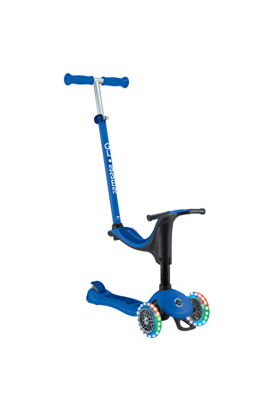 Globber Go•Up Sporty Lights Scooter - Navy Blue/Dark Blue