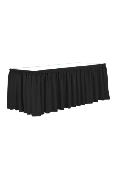 Other Volantă pentru masă de catering, banchet, plintă neagră, 5,65 m
