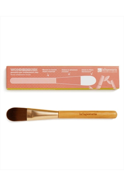 La Saponaria Bamboo brush for applying WonderBrush facial treatments, -,
