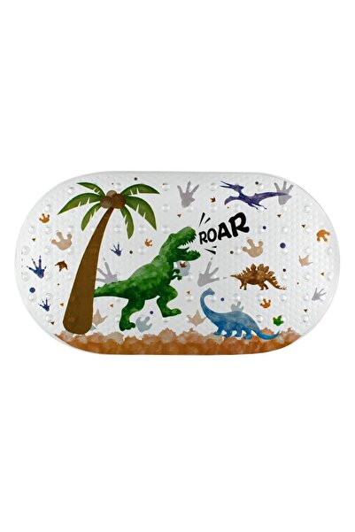 MYONNA IT & E- COMMERCE Dinosaur Bath Mat, Non-slip, Transparent, 69 x 38.5 cm