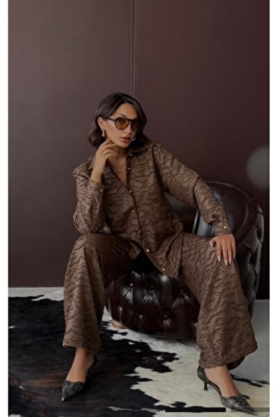 Pelin Jeans Shirt Suit (Jacquard Woven)