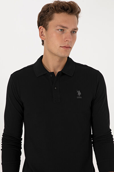 U.S. Polo Assn. Men's Black Basic Sweatshirt 50307687-Vr046
