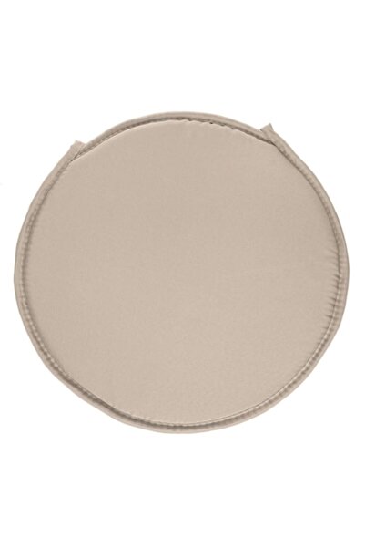 SHOPIENS Round Seat Cushion, Water-Resistant Polyester, Brown, 38 cm - MYONNA
