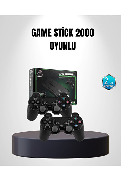 GRTC 4K Retro Game Stick with 20000 Games – Wireless Double Handle Arcade Console