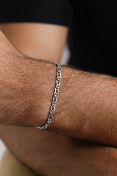 Ricco Jewellery 925 Ayar Gümüş Old Money İtalyan Kuş Gözü Bileklik